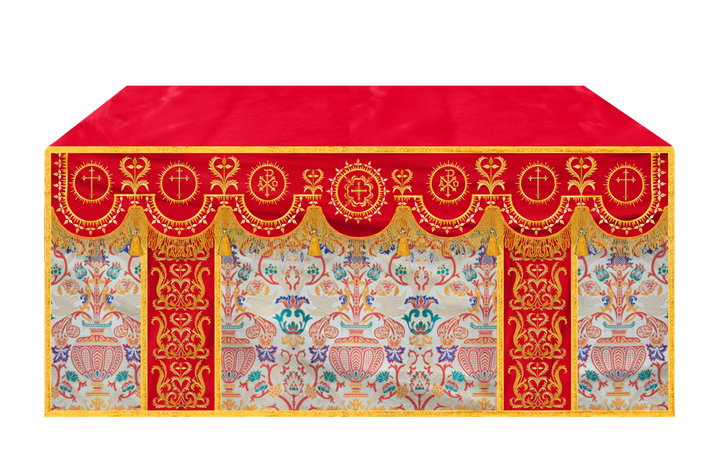 Tapestry Altar Cloth with Woven Braids