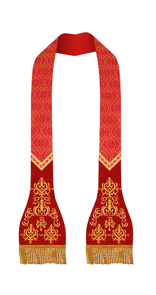 Roman Stole with Braided Trims