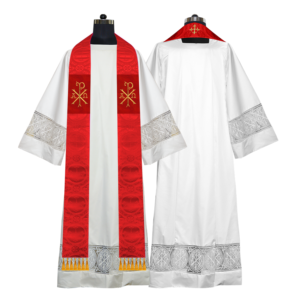 Embroidered Priest Stole with Motif