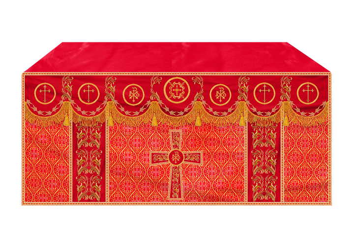 Altar Cloth with Liturgical Motif and Trims