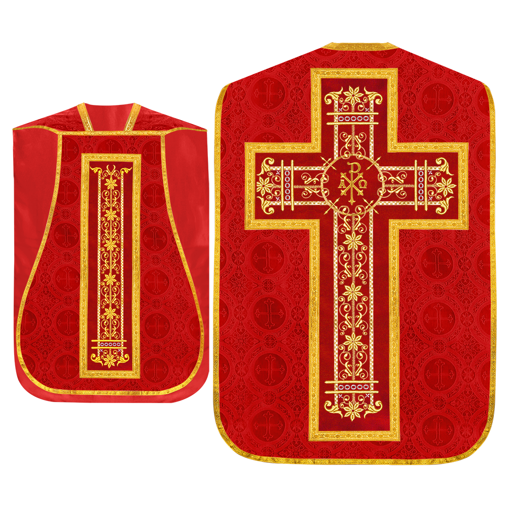 Set of Four Catholic Fiddleback Vestments