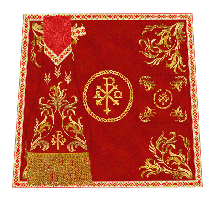 Handmade Church Altar Cloth with Traditional Embroidery