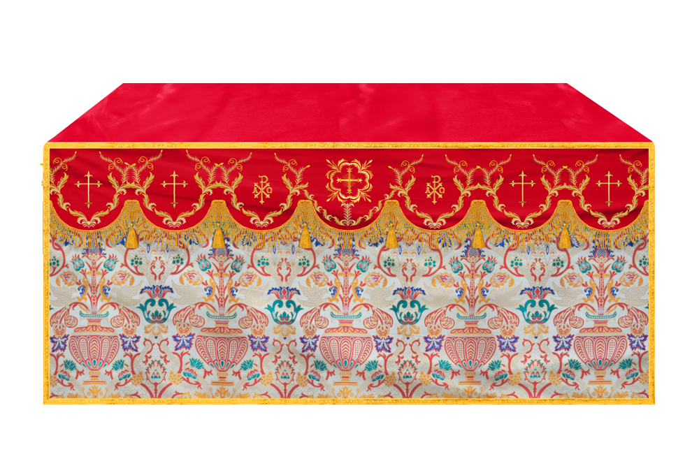 Tapestry Altar Cloth with Liturgical Motif