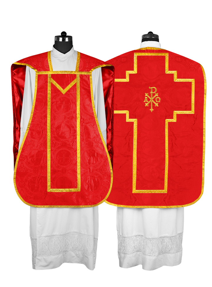 Roman Chasuble with adorned motif