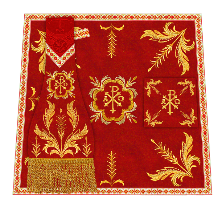 Roman Chasuble Vestment With Detailed Orphrey