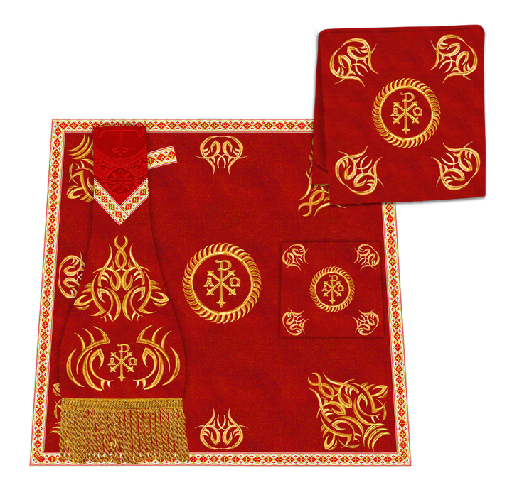 Gothic Chasuble Vestments with embroidery and trims