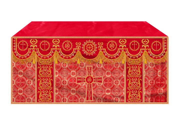 Communion Table Cloth with Embroidered Trims