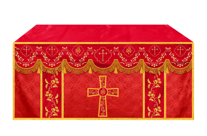 Altar Cloth with Fine Embroidery and Spiritual Motif