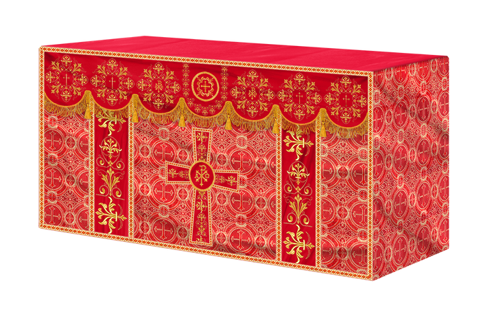 Altar Cloth with Spiritual Motif and Trims