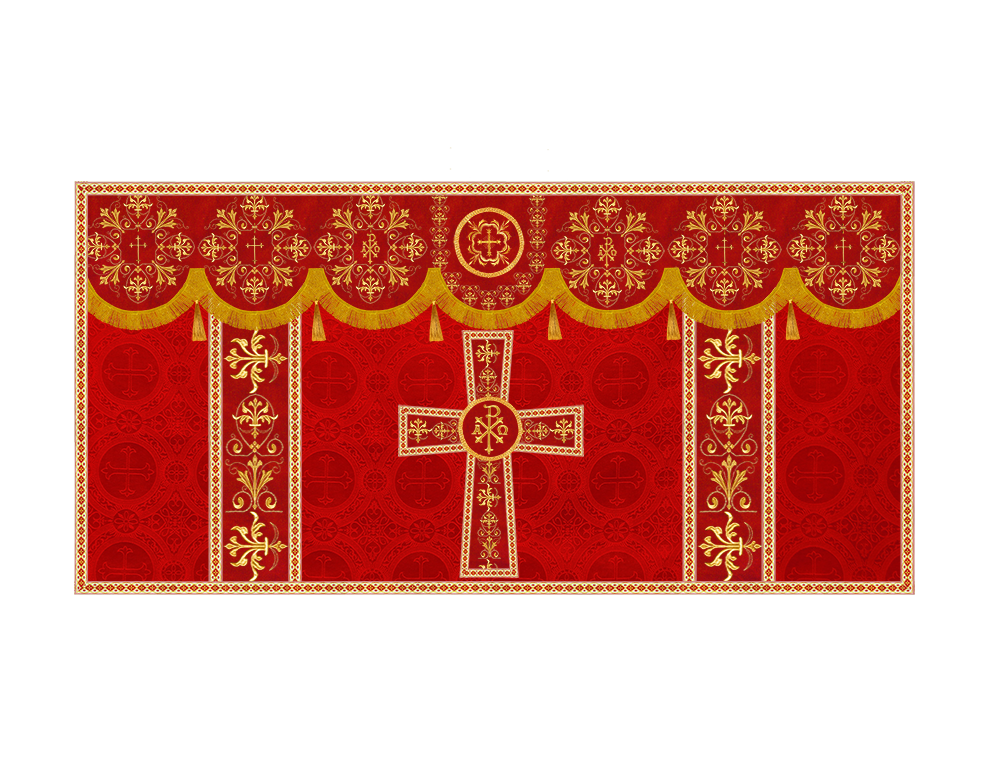 Altar Cloth with Spiritual Motif and Trims