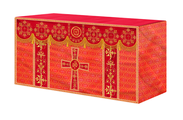 Altar Cloth with Spiritual Motif and Trims