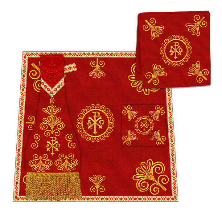 Gothic Cope Vestments With Spiritual Motif and Trims