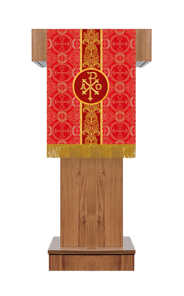 Pulpit/Lectern with Golden Embroidery Trim