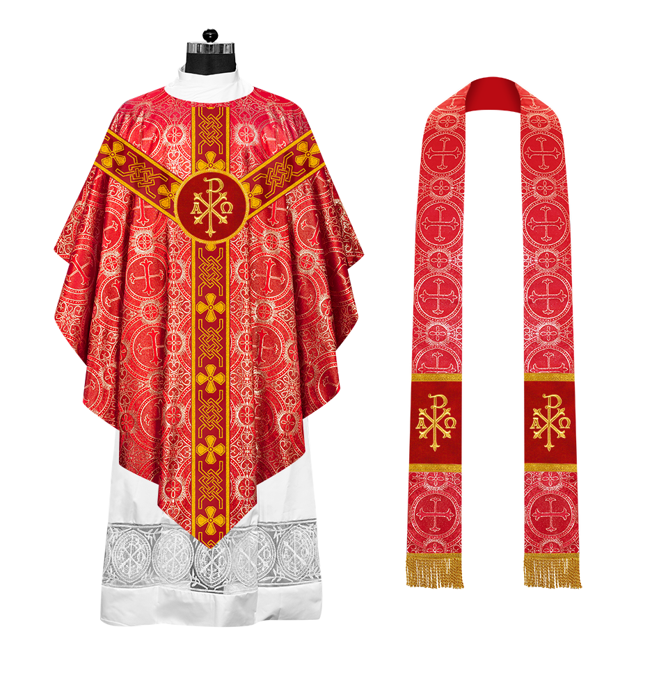 Pugin Chasuble with Designer orphrey