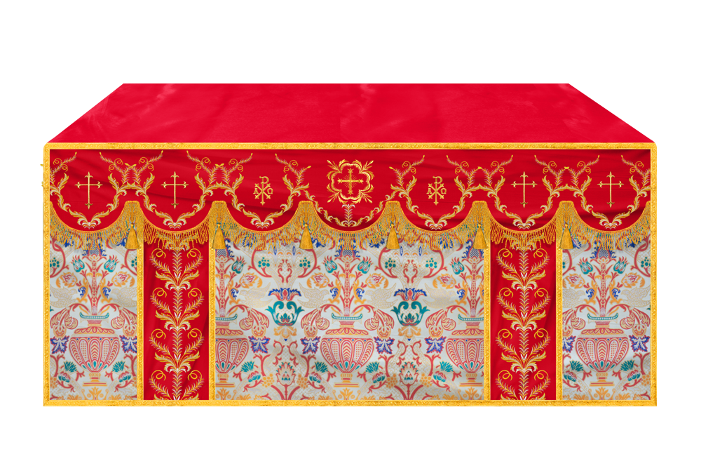 Tapestry Altar Cloth with Liturgical Motif
