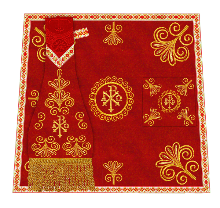 Ornate Embroidery Mass set with Motif