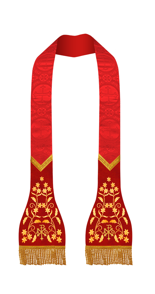 Roman Stole with Floral design