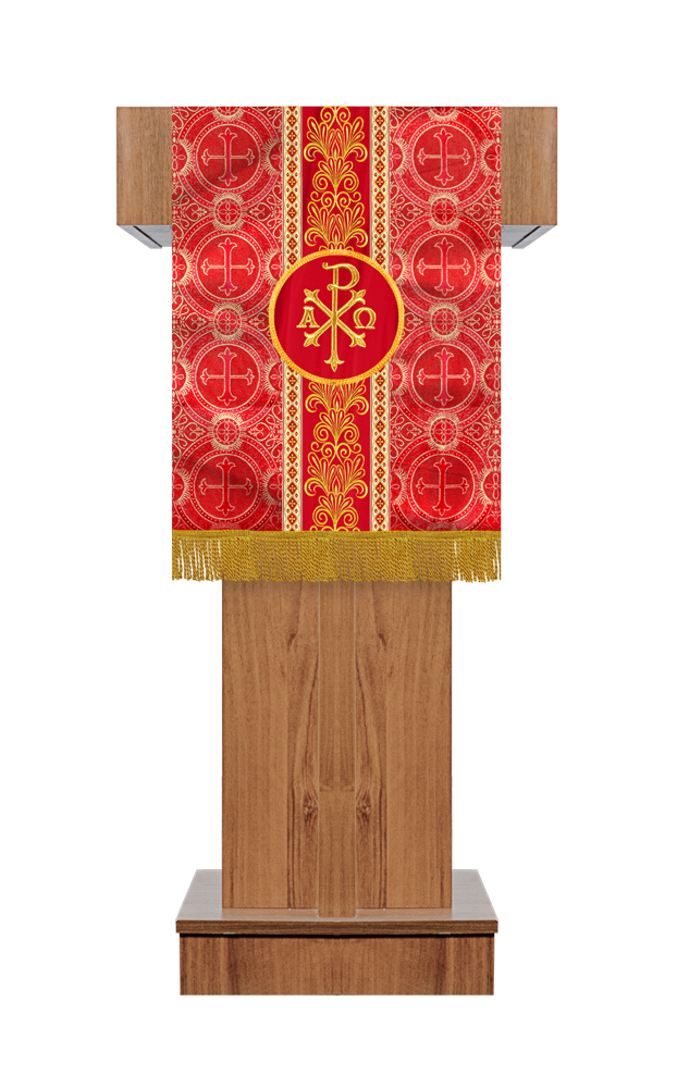 Pulpit/Lectern with Braided Motif and Embroidery trims