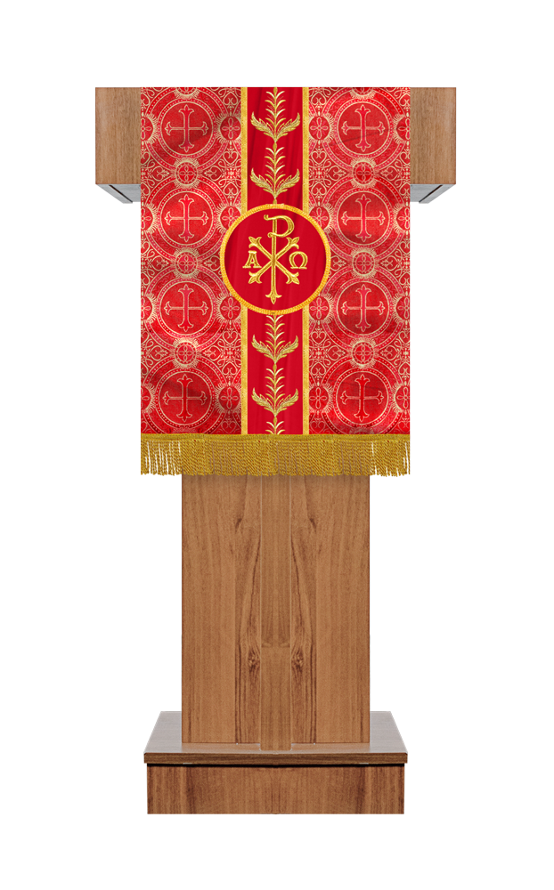 Pulpit/Lectern with Adorned Woven Braid