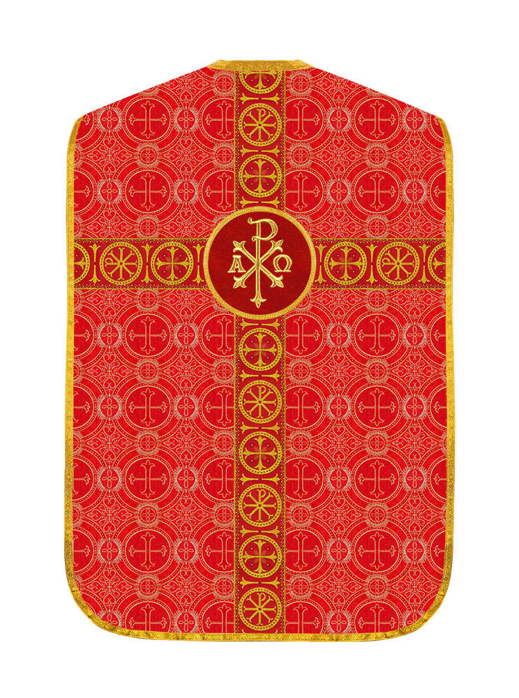 Roman Chasuble with Adorned Orphrey