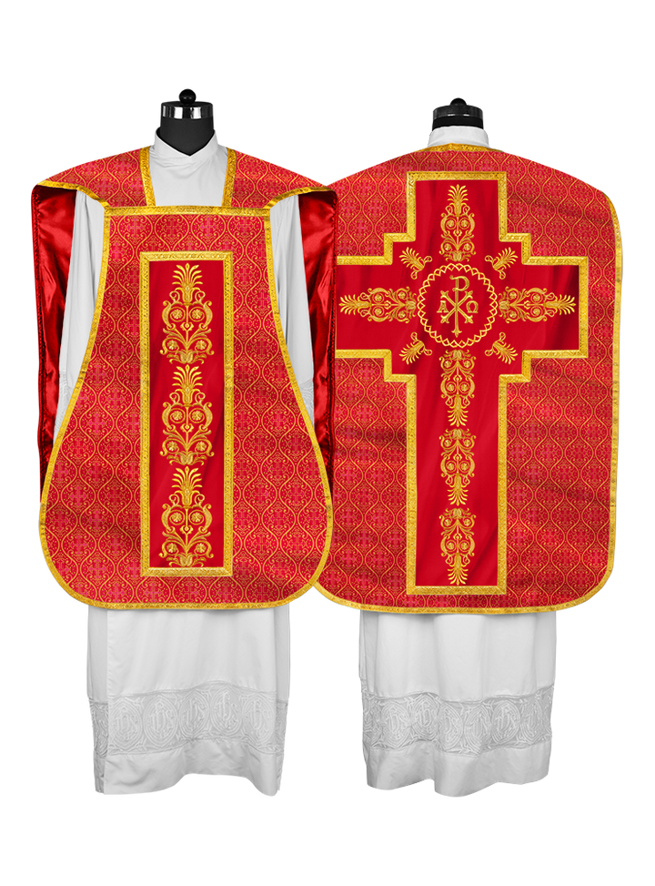 FIDDLEBACK WITH EMBROIDERED ORPHERY