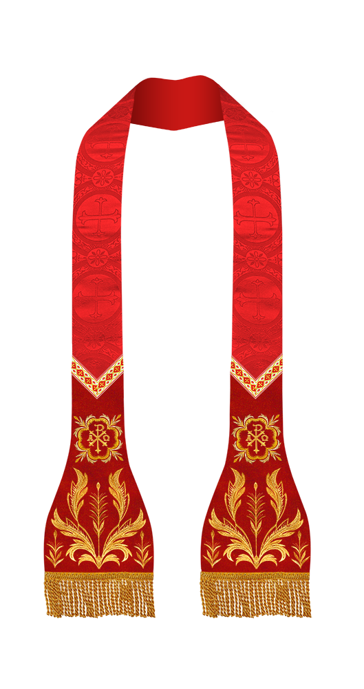 Spiritual Catholic Stole with Embroidery