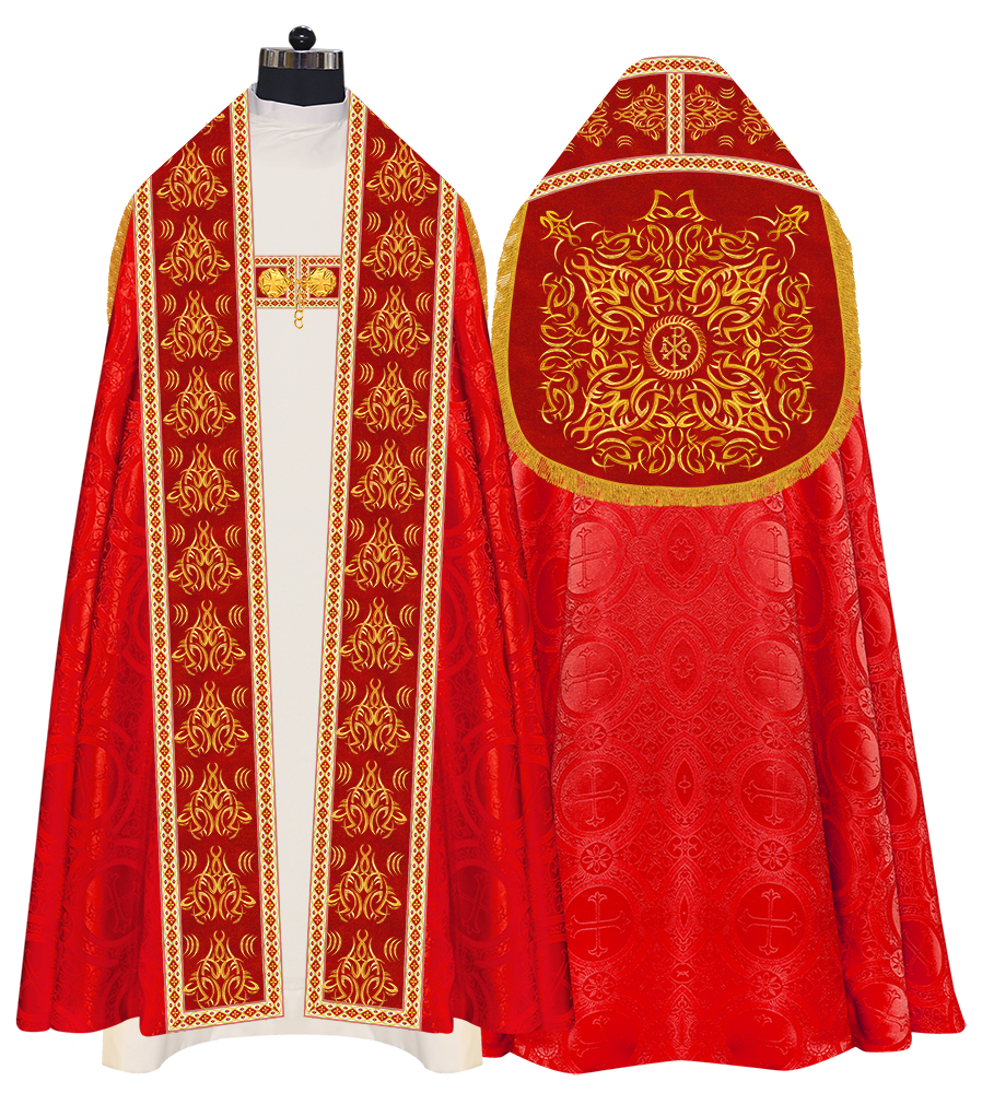 Traditional Embroidered Roman Cope Vestment