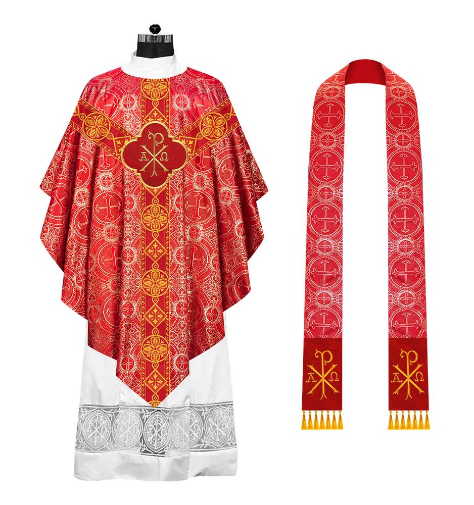 Ornate Liturgical Pugin Chasuble Vestment