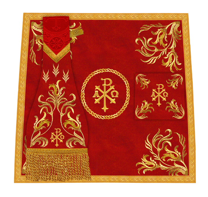 Set of Four Liturgical Roman Chasuble Vestment