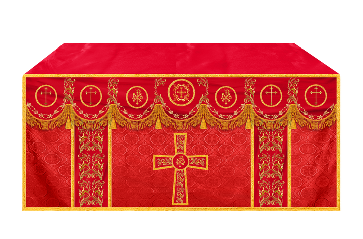 Church Altar Cloth with Refined Embroidery and Motif