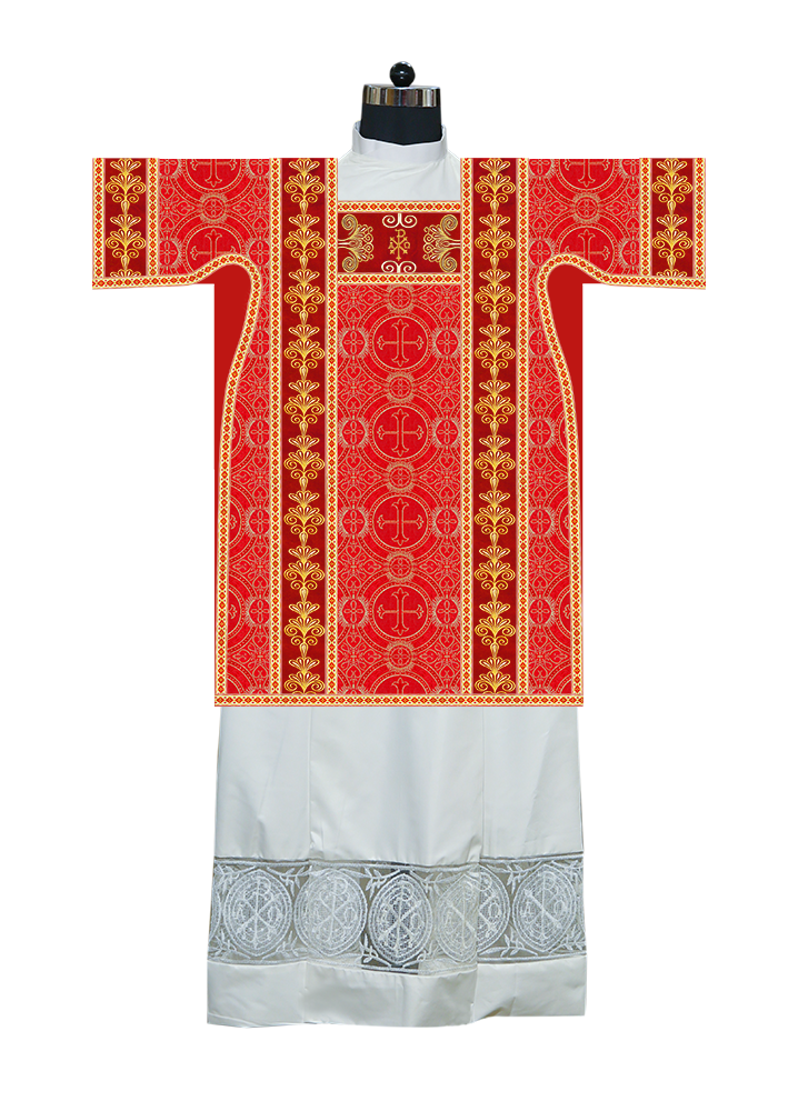 Tunicle Vestment with Motif and Trims