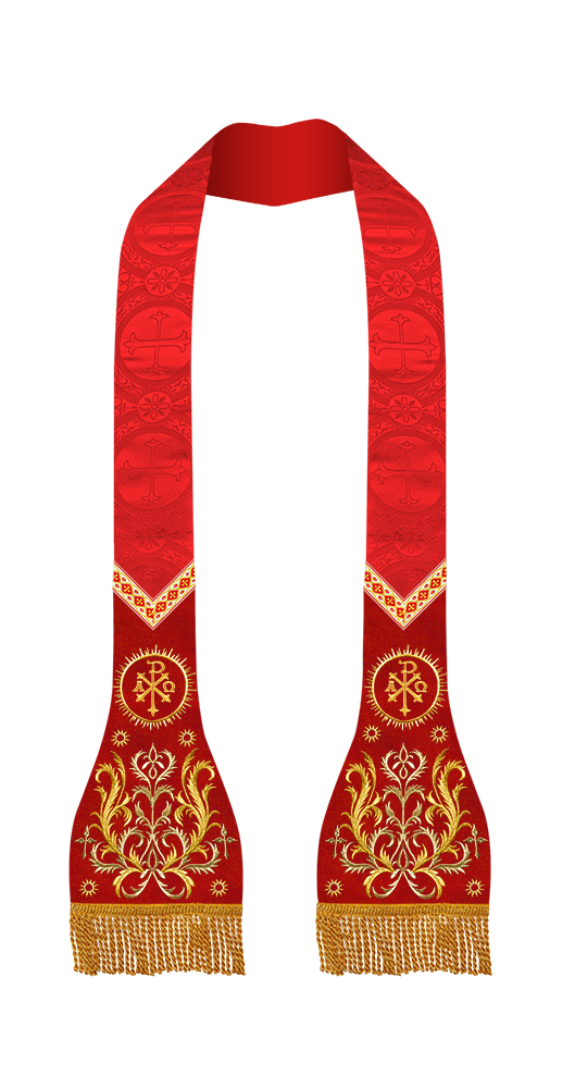 Roman Stole with Braided Embroidery