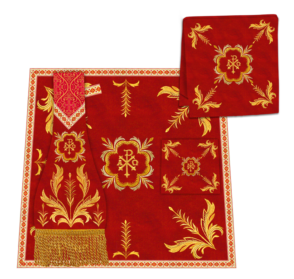 Monastic chasuble Vestments With Detailed braids and trims