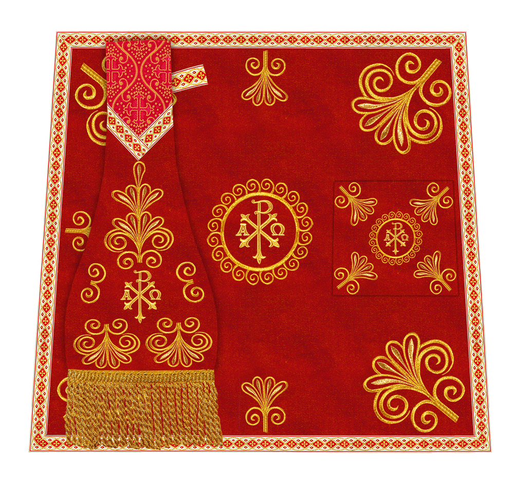 Ornate Embroidery Mass set with Motif