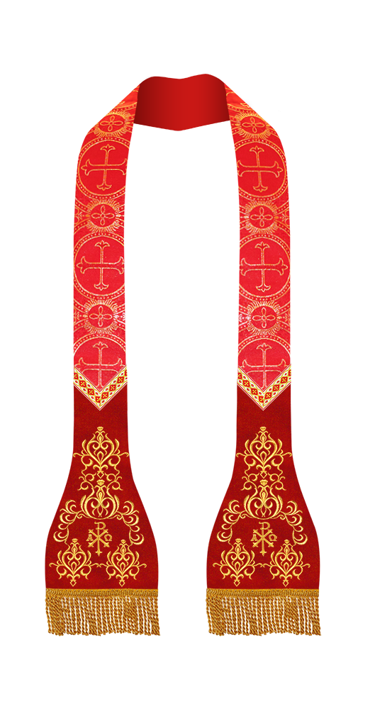 Roman Stole with Braided Trims