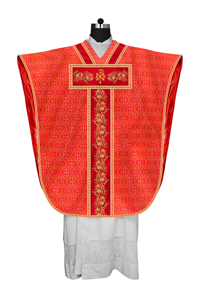 Borromean Chasuble Vestment With Grapes Embroidery and Trims