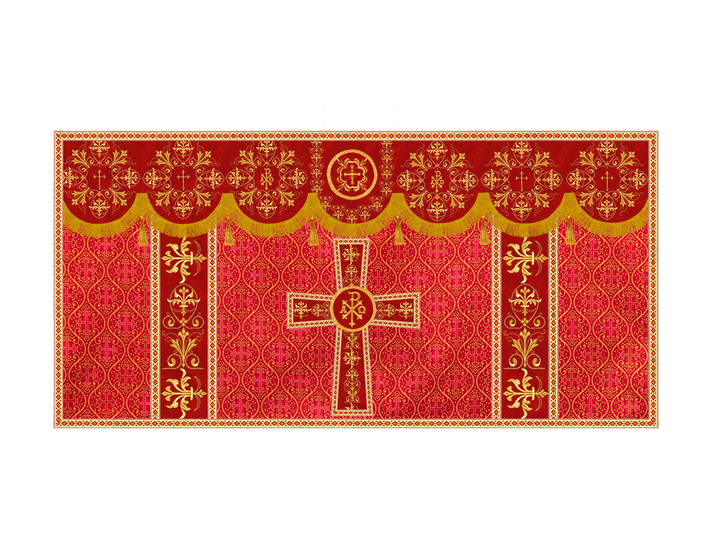 Altar Cloth with Spiritual Motif and Trims