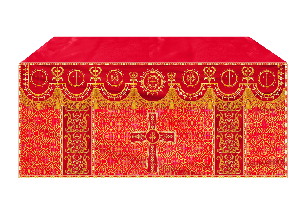 Communion Table Cloth with Embroidered Trims