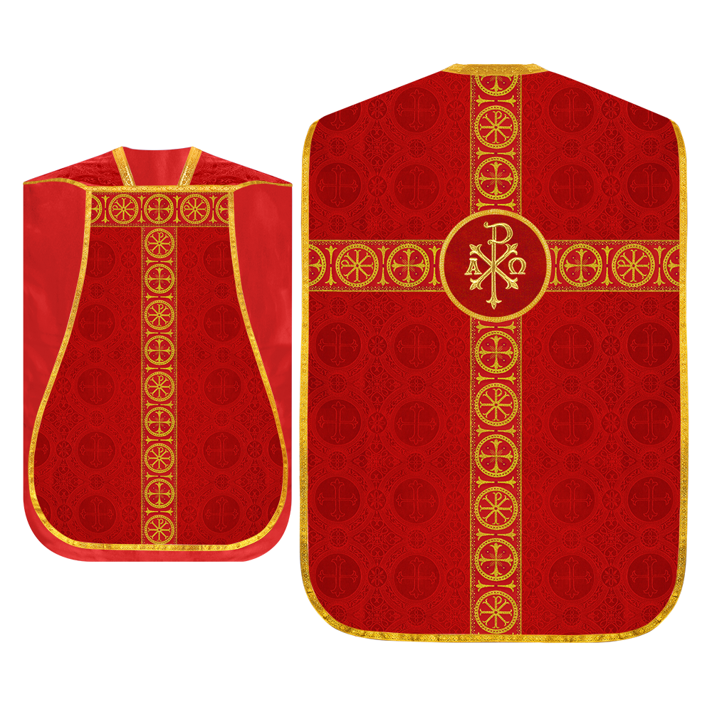 Roman Chasuble with Adorned Orphrey