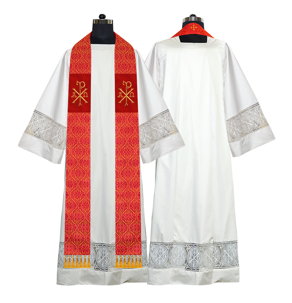 Embroidered Priest Stole with Motif