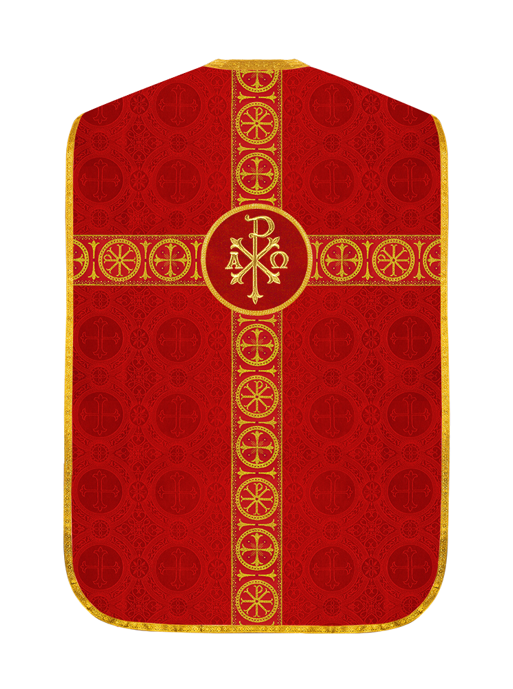 Roman Chasuble with Adorned Orphrey