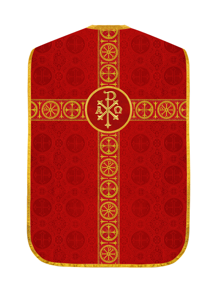 Roman Chasuble with Adorned Orphrey