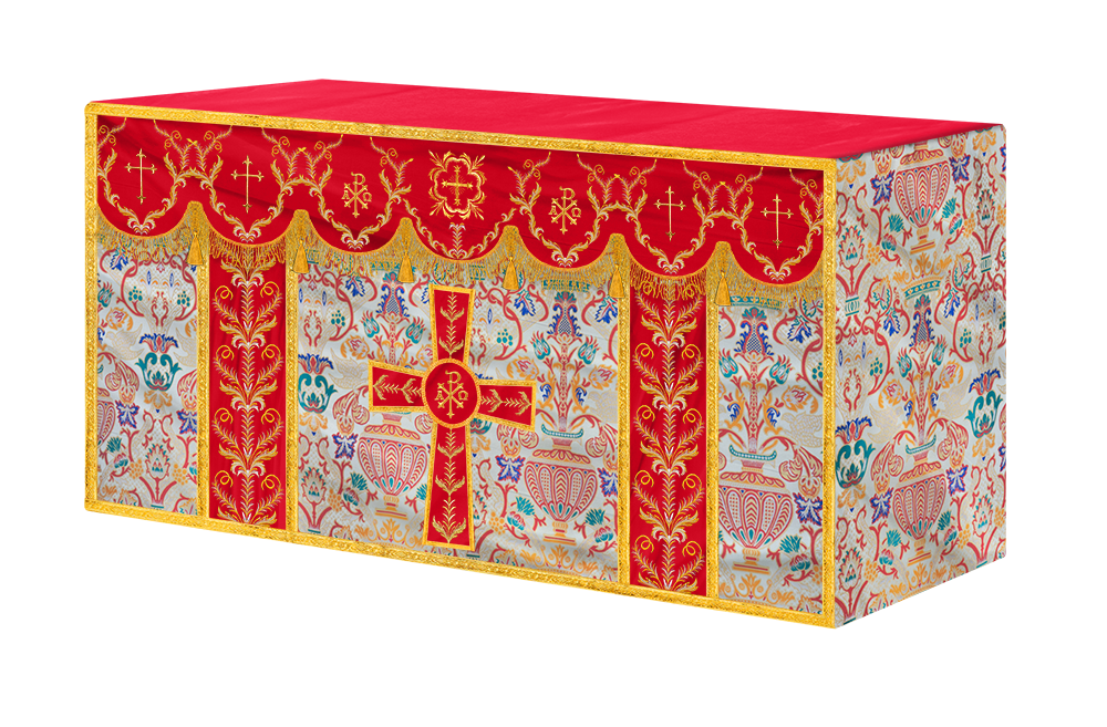 Tapestry Altar Cloth with Liturgical Motif
