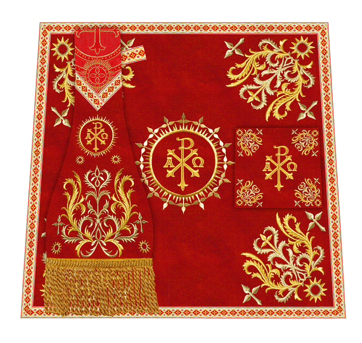 Set of Four Beautiful Roman chasuble vestments