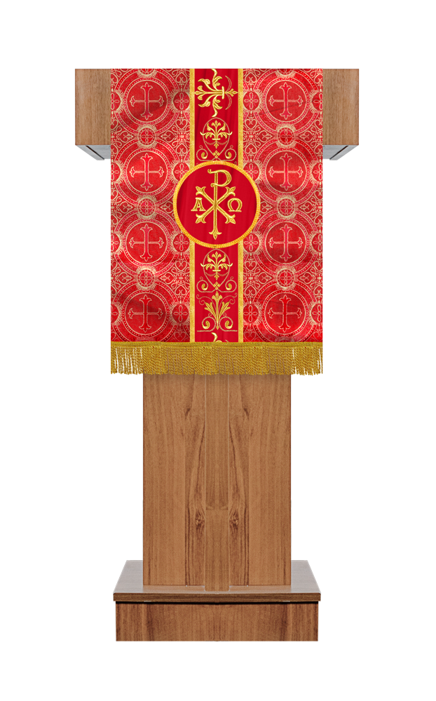 Pulpit/Lectern with Embroidered Trim