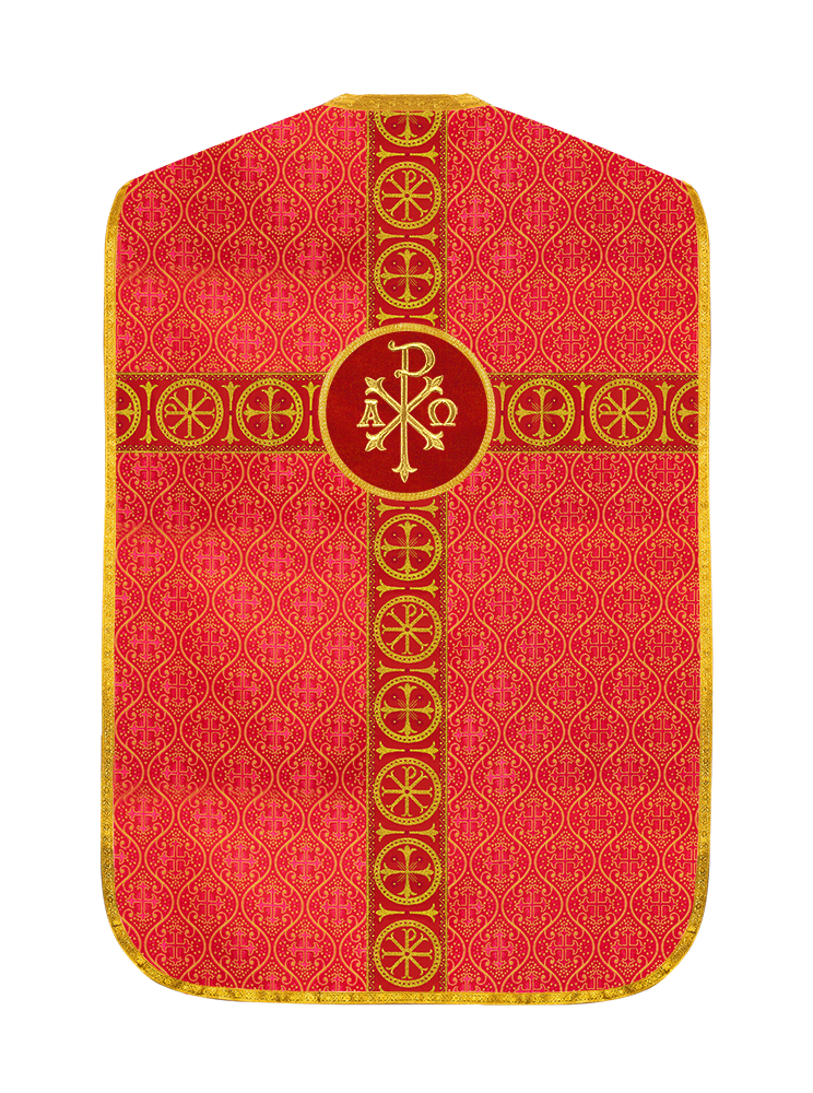 Roman Chasuble with Adorned Orphrey