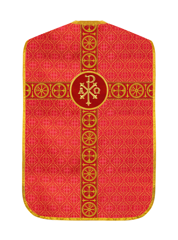 Roman Chasuble with Adorned Orphrey