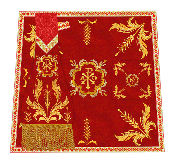 Liturgical Mass Set with Ornate Embroidery