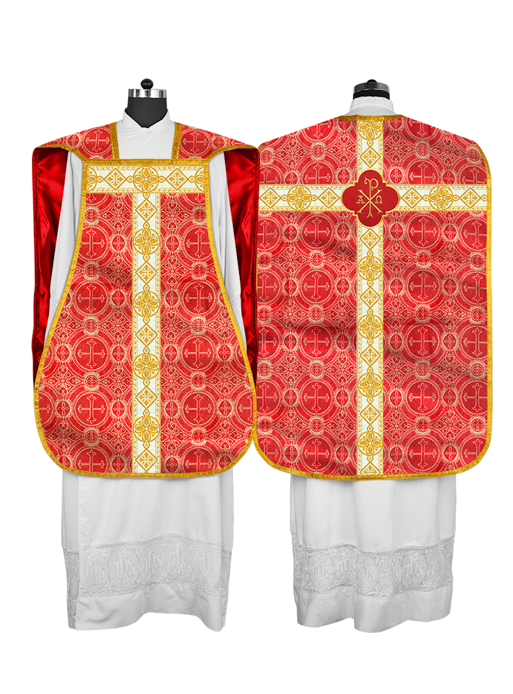 Vestimenta con espalda de violín y motivo bordado 