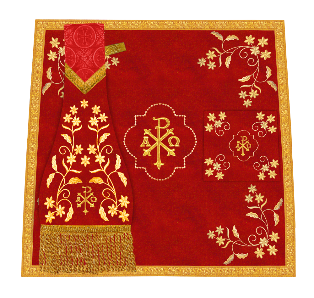 Altar Cloth with Fine Embroidery and Spiritual Motif